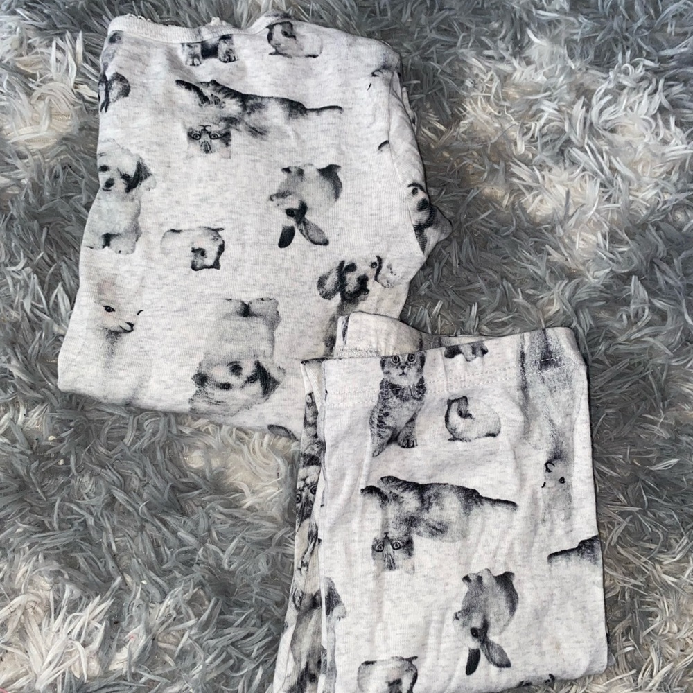 2 piece Carter’s animal printed pajama set